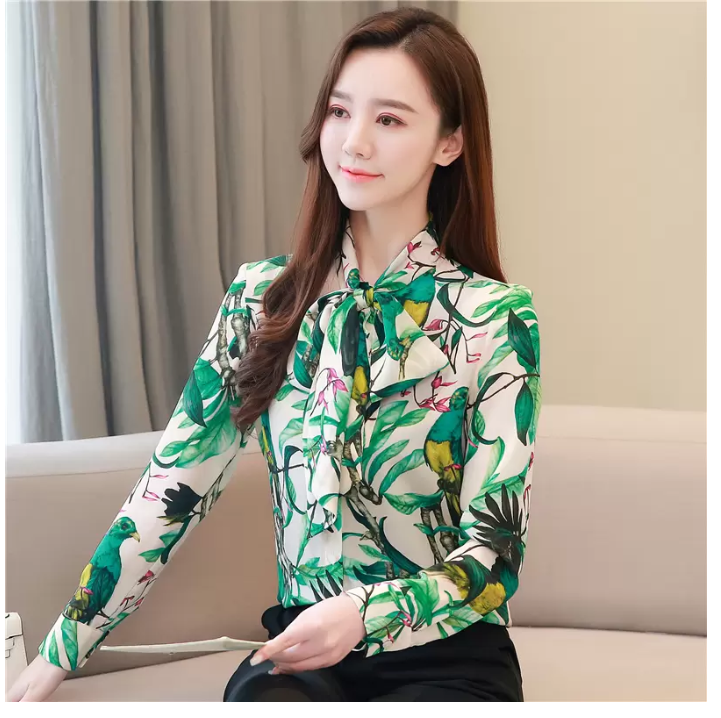 ÁO  SƠ MI HỌA TIẾT MÀU XANH A566