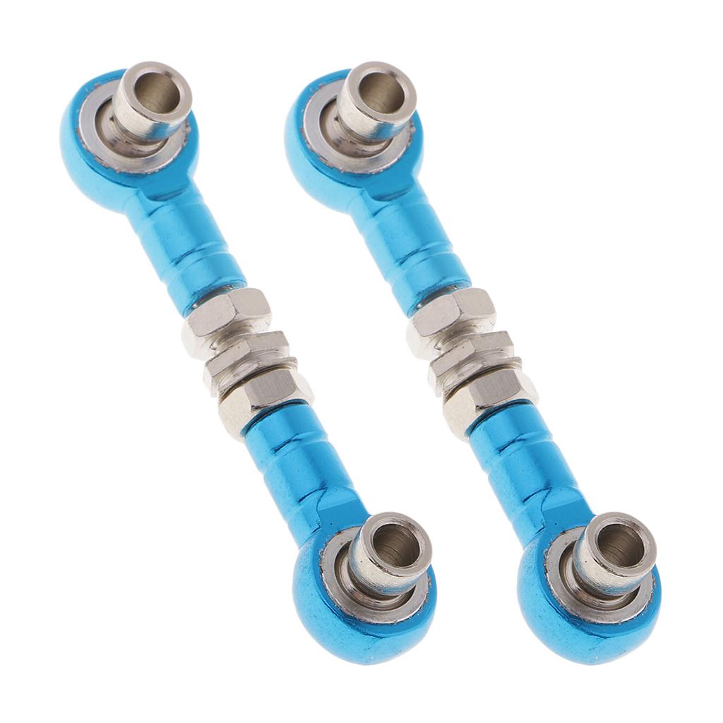 2 xAdjustable Servo Liên Kết Kéo Chỉ Đạo Thanh Vũ Khí cho Xe RC Phụ Tùng