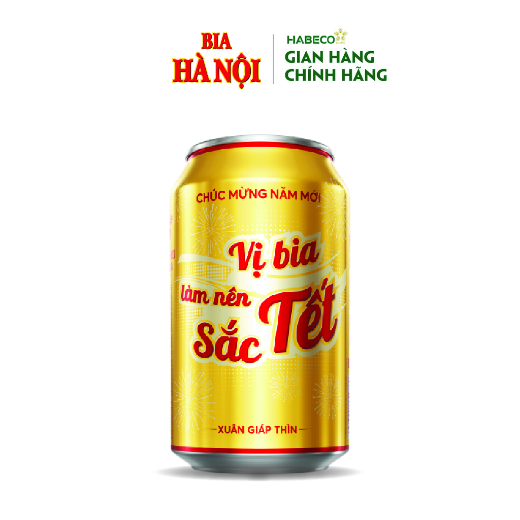 Lốc 6 lon Bia Hà Nội (330ml/lon)