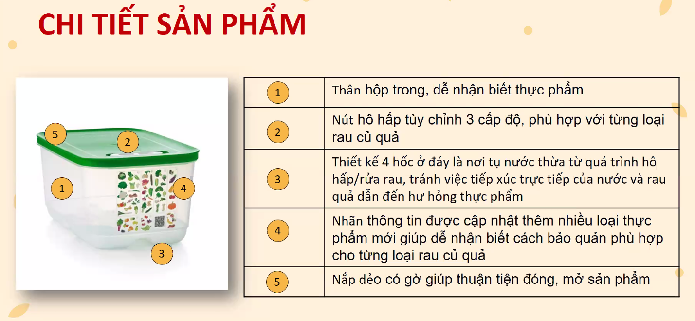 Bộ hộp trữ mát có nút hô hấp Ventsmart 7 hộp - Tupperware