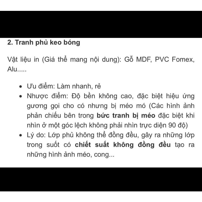 Tranh phong cảnh. tranh tráng gương cao cấp (70x140)