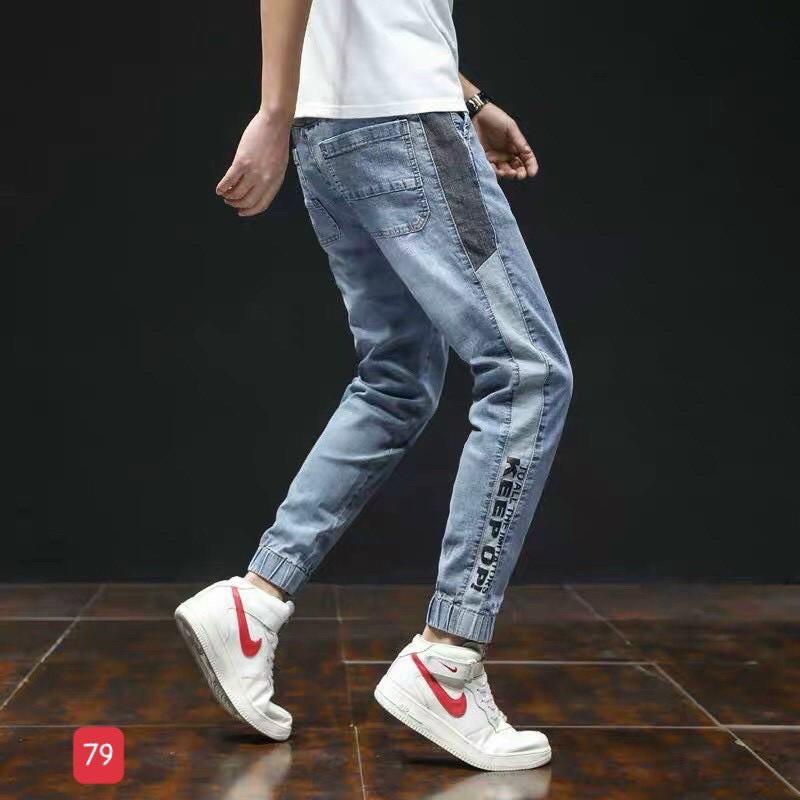 Quần jean nam ống bo cao cấp - chất denim co dãn tốt (ảnh thật) hàng chuẫn shop BEN shop0807 DN3