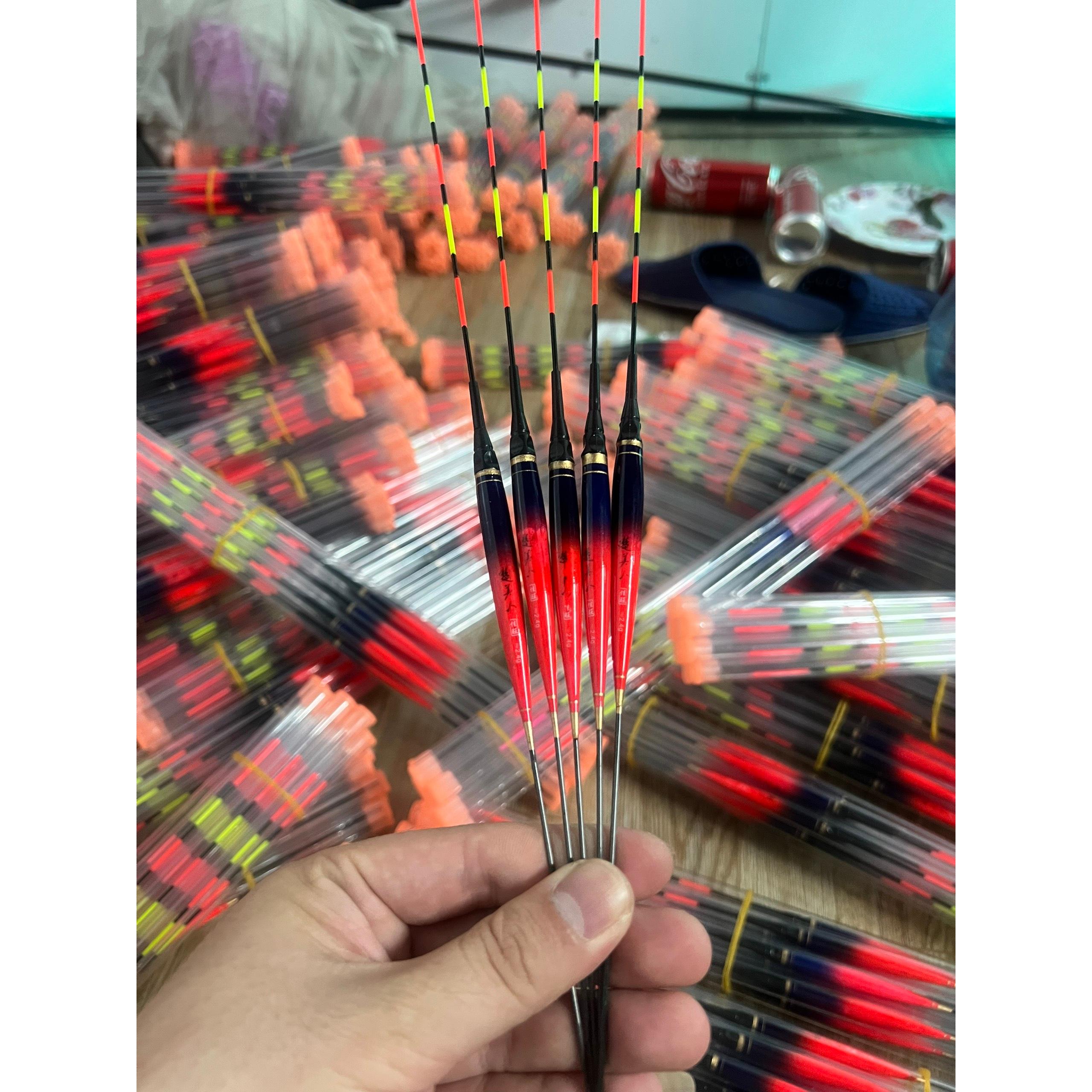 Phao điện câu đài ban đêm ban ngày loại cao cấp Phao điện đổi màu chuyên săn hàng tặng kèm pin CR 425