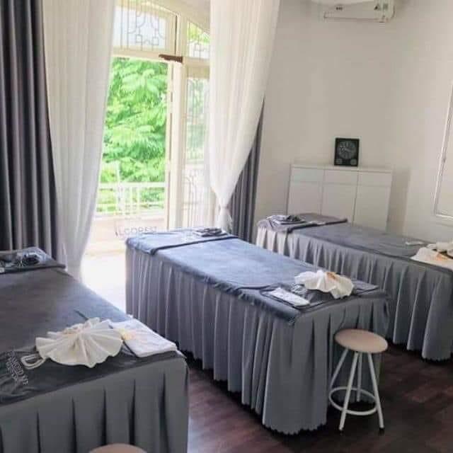 Ga/ Drap giường spa ,nối mi, phun xăm chất liệu thun kích thước may theo yêu cầu- inbox báo cỡ