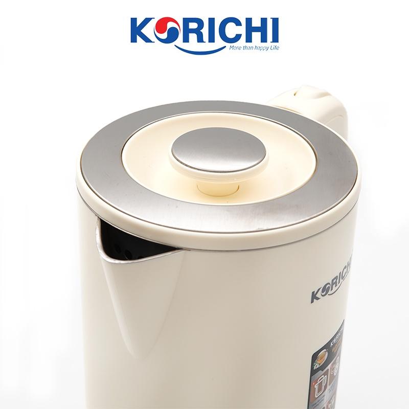 Ấm siêu tốc Korichi - KRC - 5186 - 1.8L 1800W - Bảo hành 12 tháng ( Hai màu kem, xanh)- Hàng chính hãng