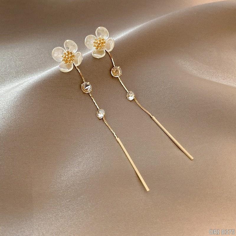 Bông tai nữ Bông hoa dáng dài Fiona độc đáo thời trang ORI ACCESSORIES B375