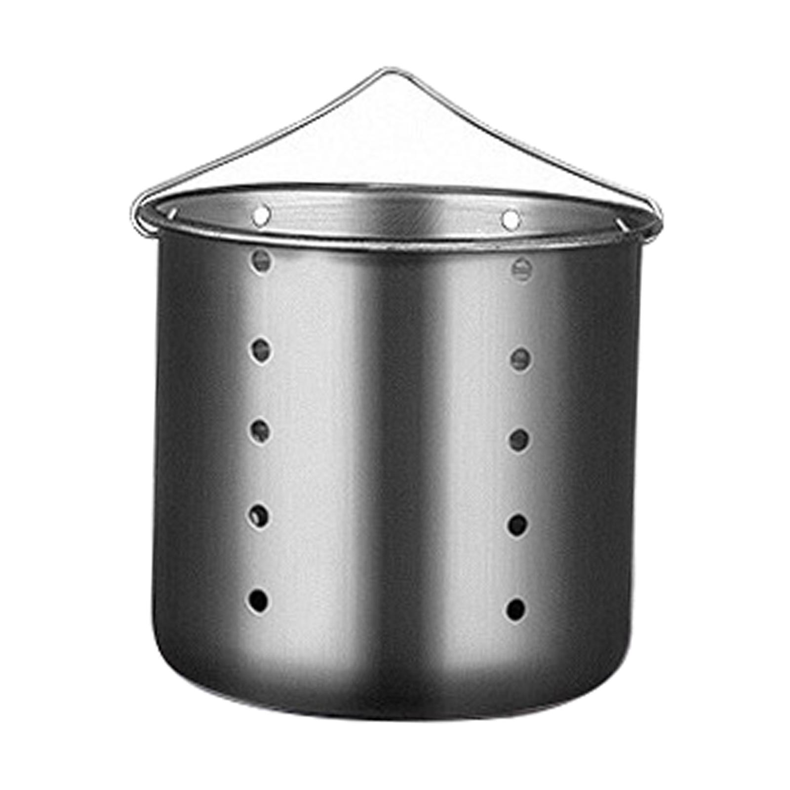 Stainless Steel Fishing Bait Trap Cage Feeder Basket Holder Tackles