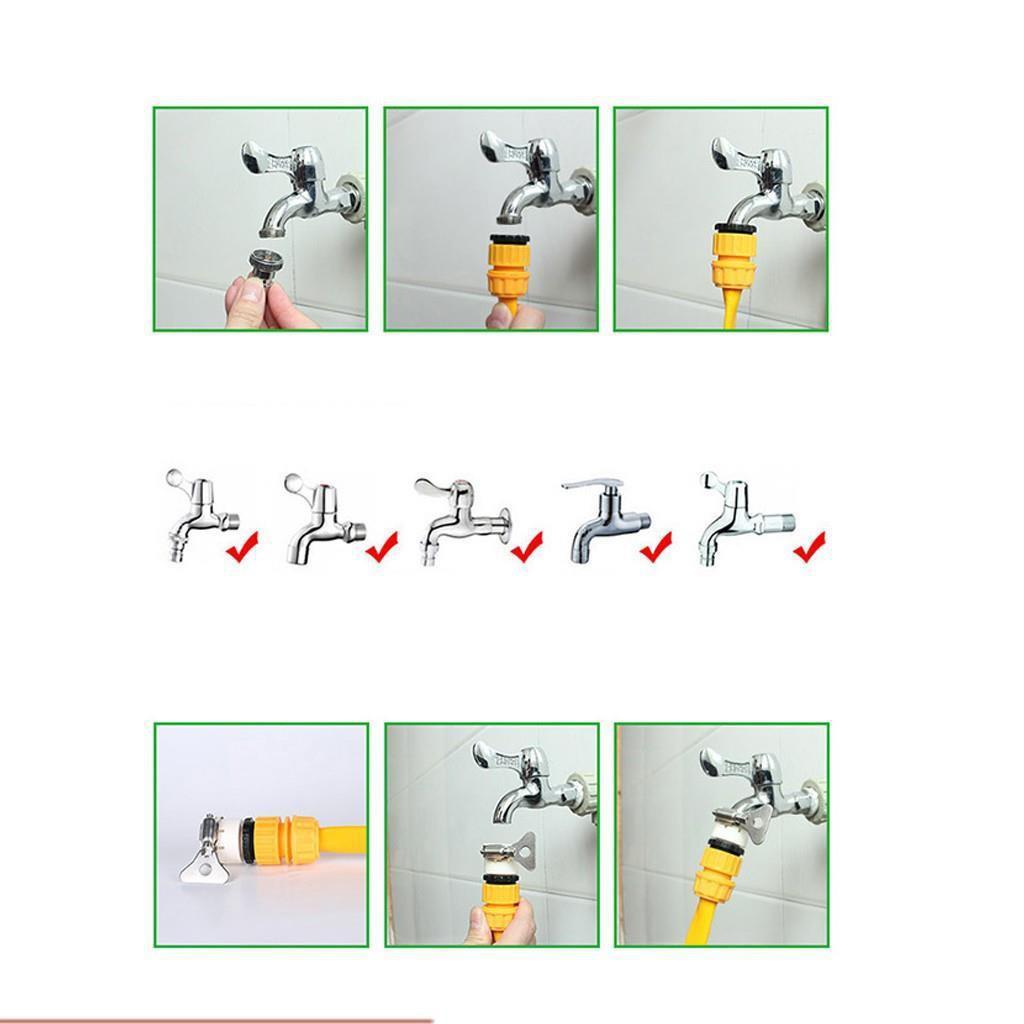 Vòi Xịt Tăng Áp Rửa Xe Ô Tô – Bộ Vòi Xịt Rửa Xe ,Tưới Cây Chuyên Nghiệp 206810-2 cút sập PE