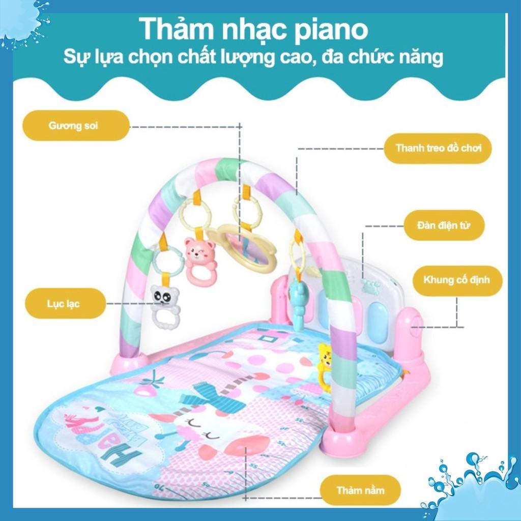 Thảm nhạc cho bé sơ sinh cao cấp – Thảm nằm chơi cho bé hình thú ngộ nghĩnh, phát triển trí tuệ - DC032