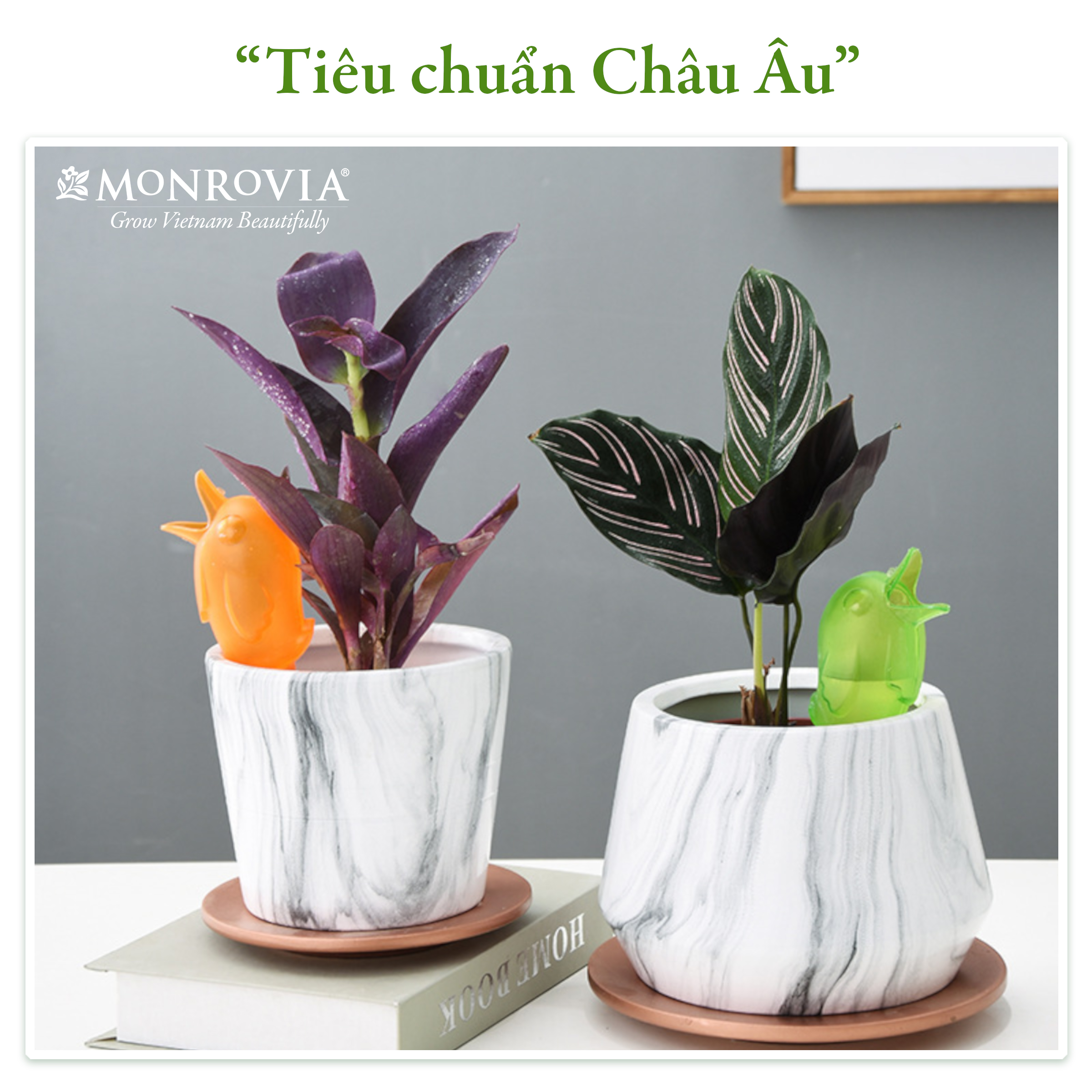 Đầu tưới cây tự động Monrovia hình con chim, tưới nhỏ giọt, kéo dài 24h, tiêu chuẩn Châu Âu