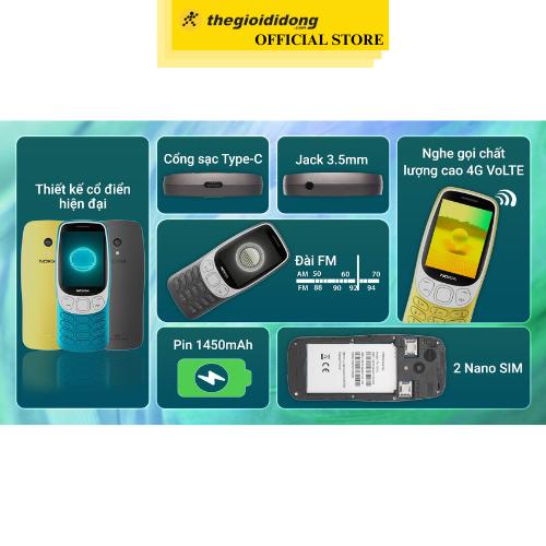Điện thoại Nokia 3210 4G - Hàng Chính Hãng