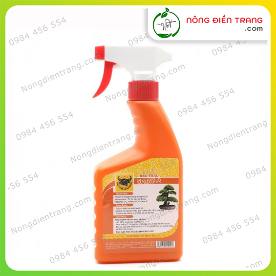 Phân Bón Lá Đầu Trâu SPRAY 2 Dạng Phun Xịt - Chai 500ml - Kích Thích Ra Hoa Cho Rau Màu và Hoa Kiểng VTNN Nông Điền Trang