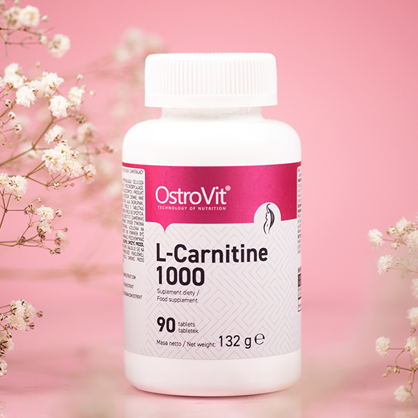 Viên Uống Hỗ Trợ Đốt Mỡ - Giảm Cân, OstroVit L-Carnitine 1000 (90 viên), Nhập khẩu Ba Lan