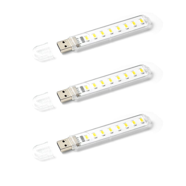 Bộ 3 Thanh Đèn LED Mini Siêu Sáng Cắm Cổng USB