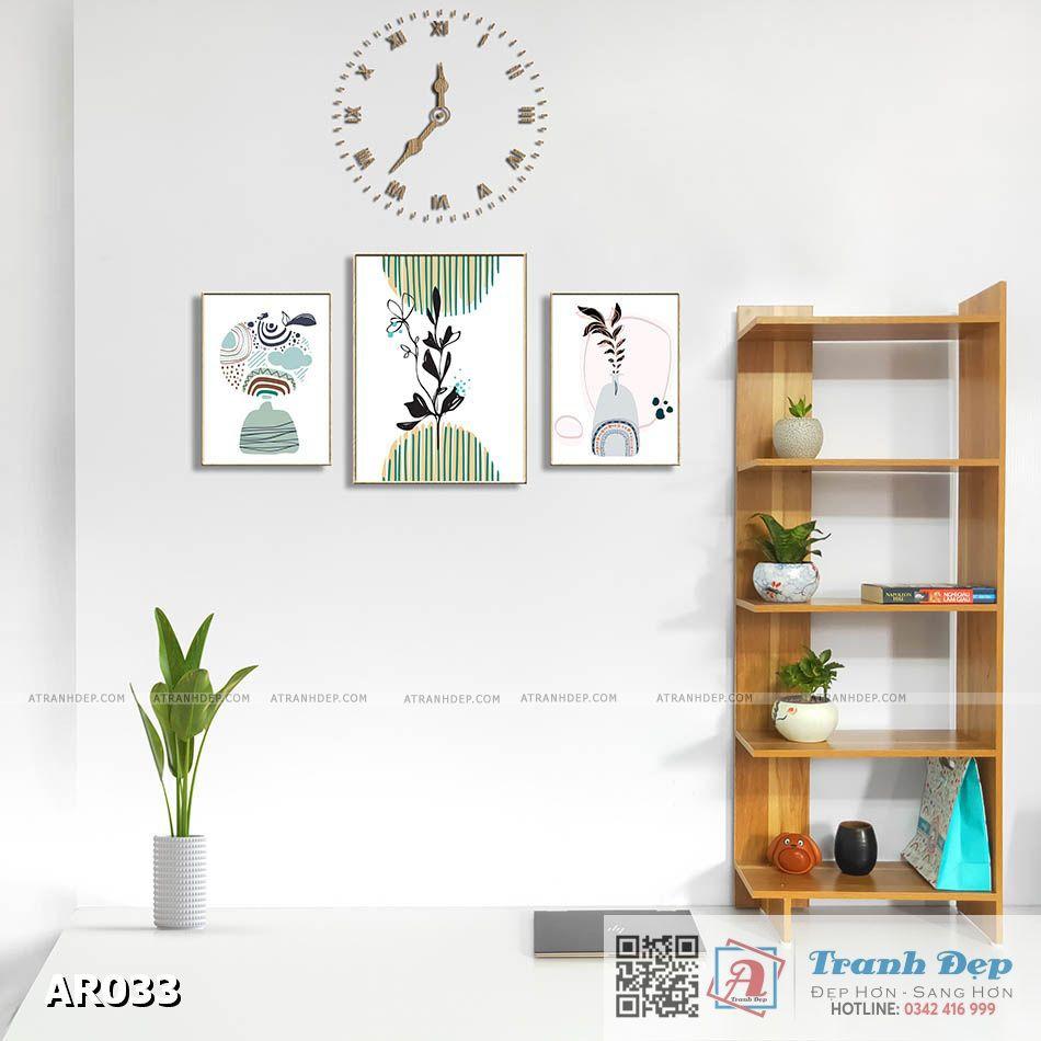 SET 3 tranh canvas decor phong cách minimalist, trừu tượng hiện đại - AR033 - 36