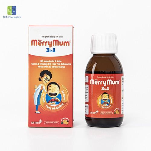 Siro MerryMum 3 in 1 - Siro ăn ngon - Giúp trẻ ăn ngon, hết táo bón, tăng cân tự nhiên