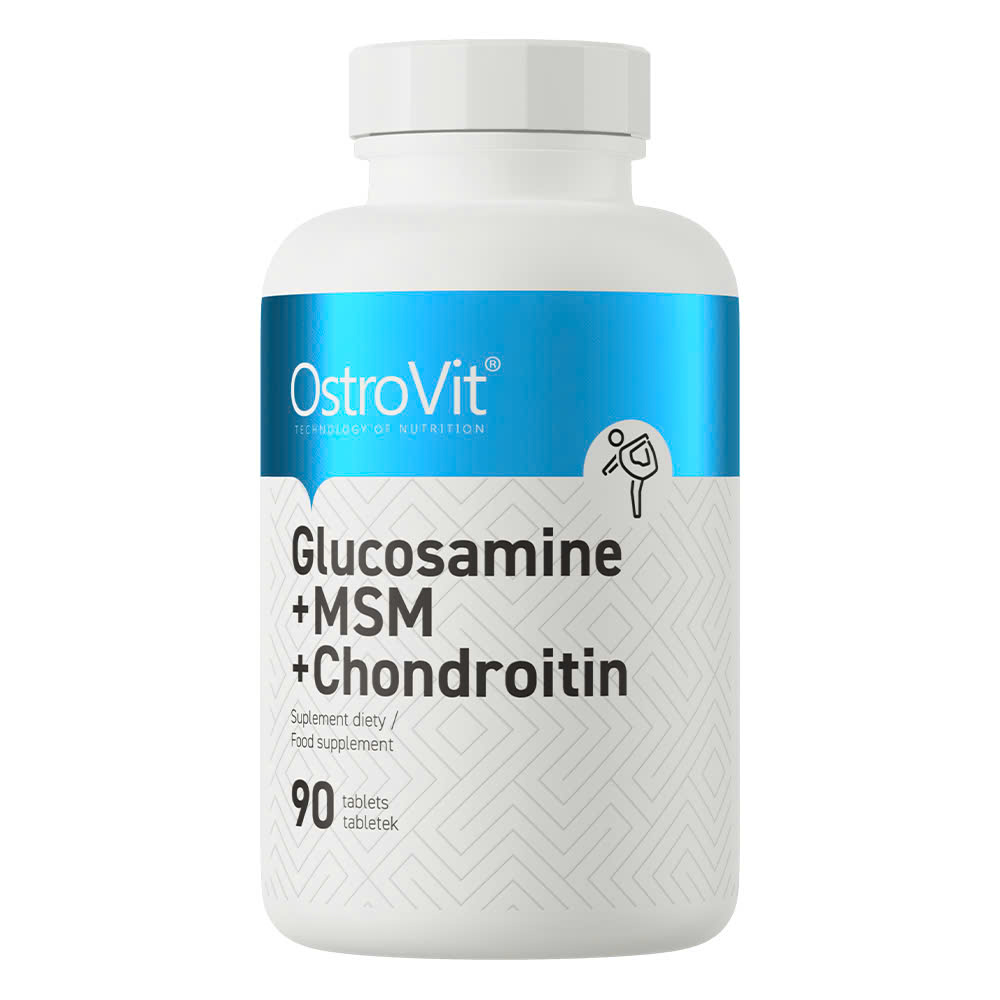 Viên Uống Ostrovit Glucosamine + MSM + Chondroitin, Hỗ Trợ Xương Khớp, Bổ Sung Sức Khỏe