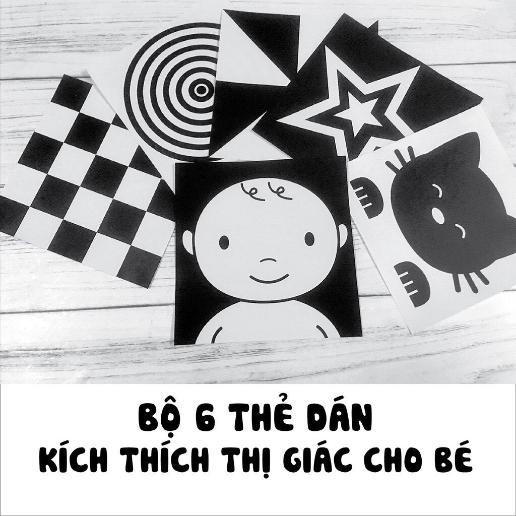 Thẻ kích thích thị giác - Thẻ học đồ chơi cho bé sơ sinh và trẻ nhỏ phát triển não bộ