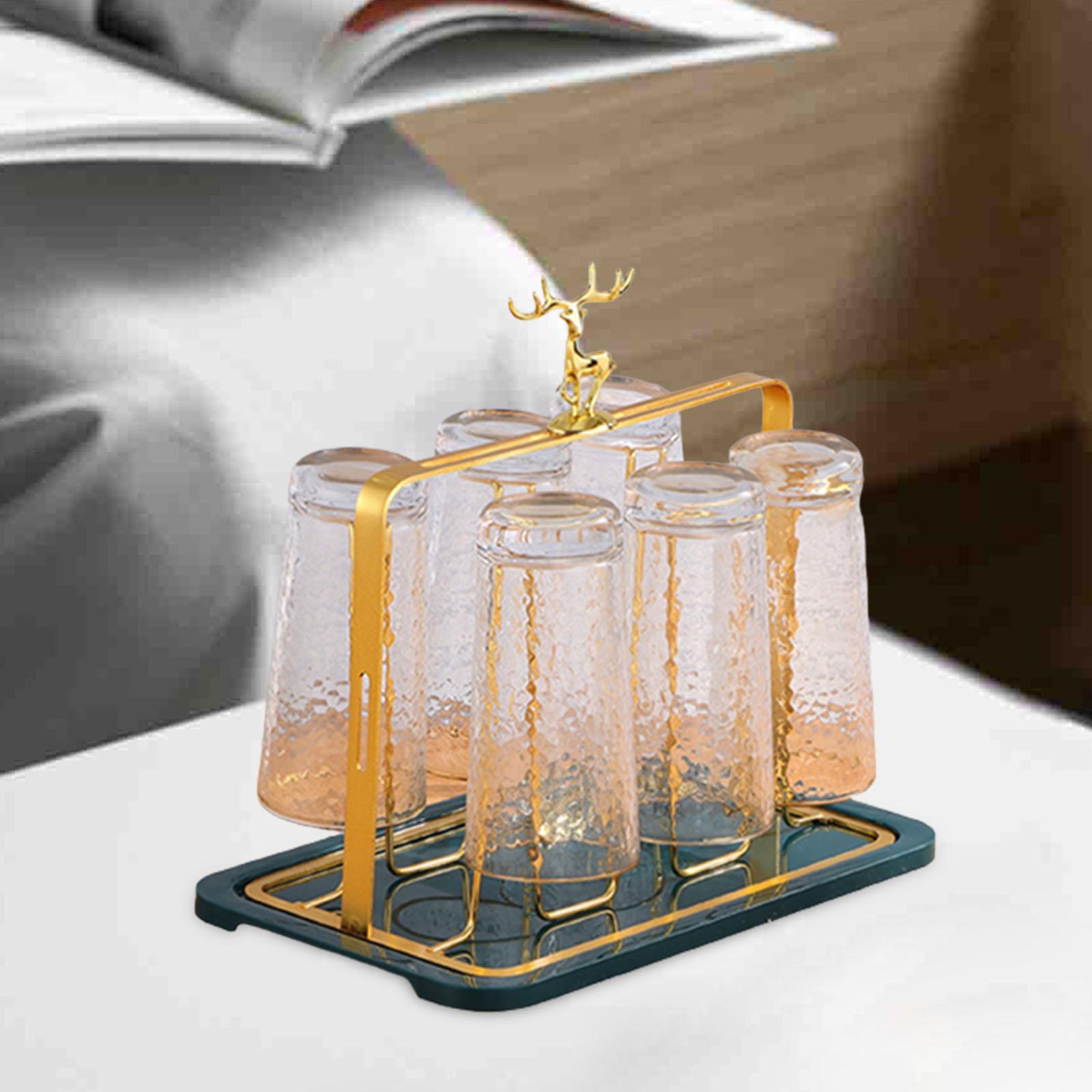 Bottle Drying Rack Stand Sports Bottle Draining Organizer for Coffee Cup Bar