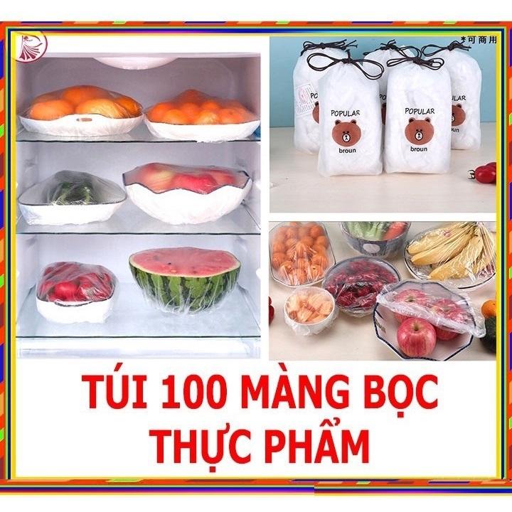 COMBO 100 MÀNG BỌC THỰC PHẨM PE – TÚI GẤU
