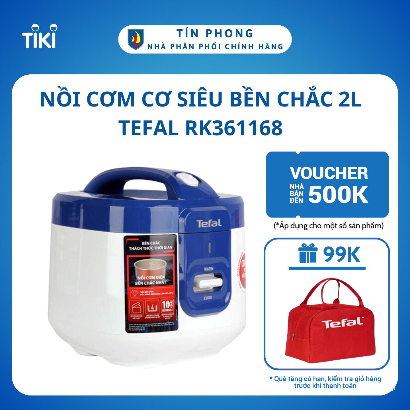 Nồi cơm điện Tefal RK361168