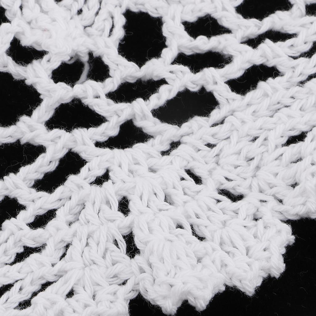 Vintage Móc Hình Bầu Dục Ren Doily Doilies Cotton Placemat Cốc Coaster Cốc Bữa Tối Bàn Bếp Nơi Thảm Tiệc Cưới Gi