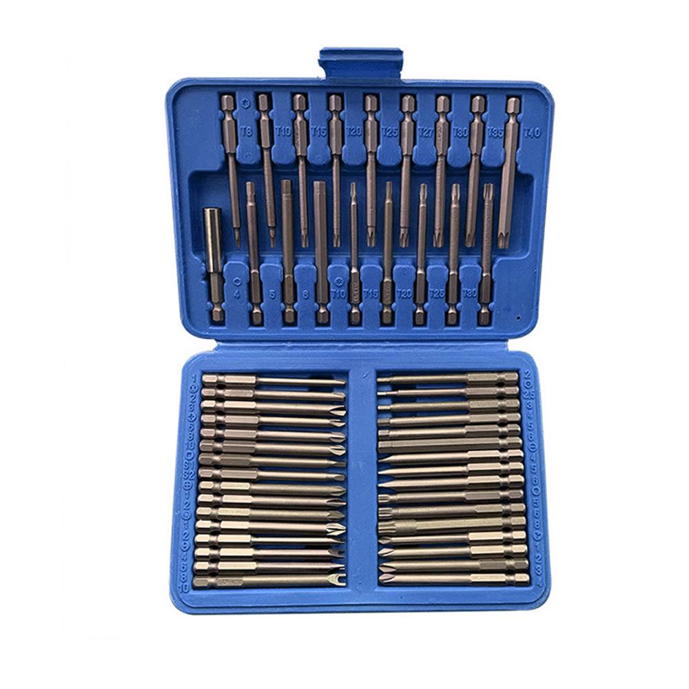 Multifunctional 75mm Carbon Steel Drill Bit Set High Hardness Hand Screwdriver Batchhead Multipurpose Electric Drill Accessory Kit