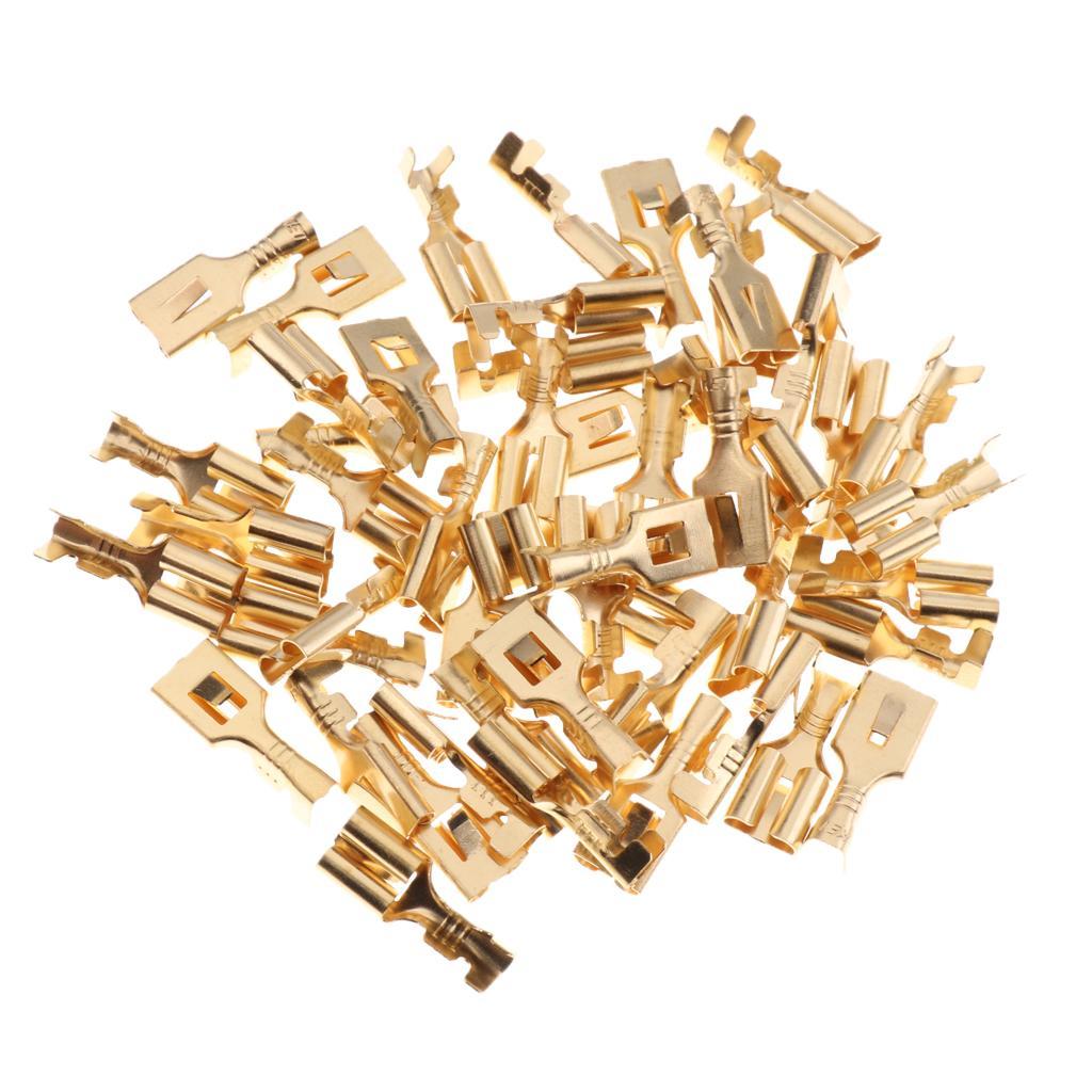 10 Pieces Automotive 5 Pin Relay Socket Holders with 6.3mm Copper Terminals