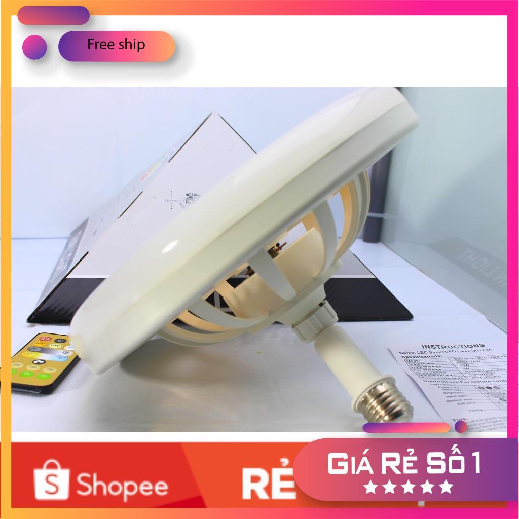 Quạt Trần Đèn LED Nhỏ 9,8 inch gắn đuôi E27 điều chỉnh im lặng 30W cho phòng khách phòng ngủ trẻ em