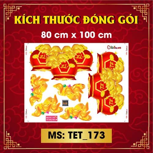 DECAL TRANG TRÍ TẾT NGUYÊN ĐÁN 2022 COMBO SỐ 26