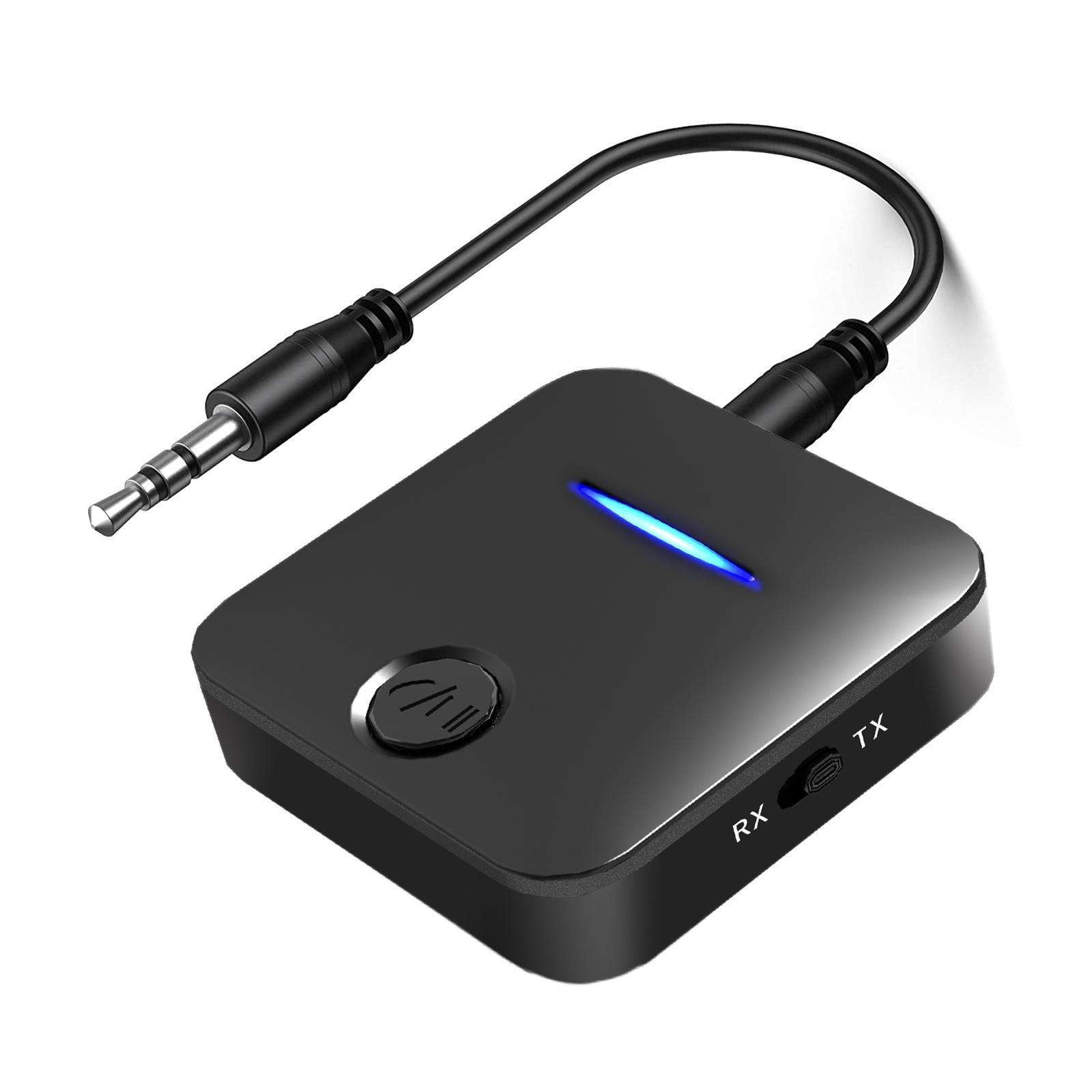 2x Wireless Bluetooth 5.0 Audio Transmitter Receiver Adapter SBC for TV PC Car
