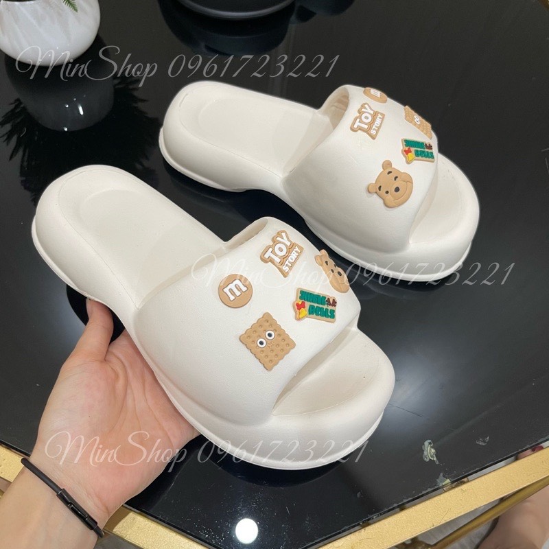 Dép Bánh Mì Cao Gót EVA Vituni Dép Lê Đế Xuồng Đúc Nguyên Khối Thời Trang Cho Nữ D60