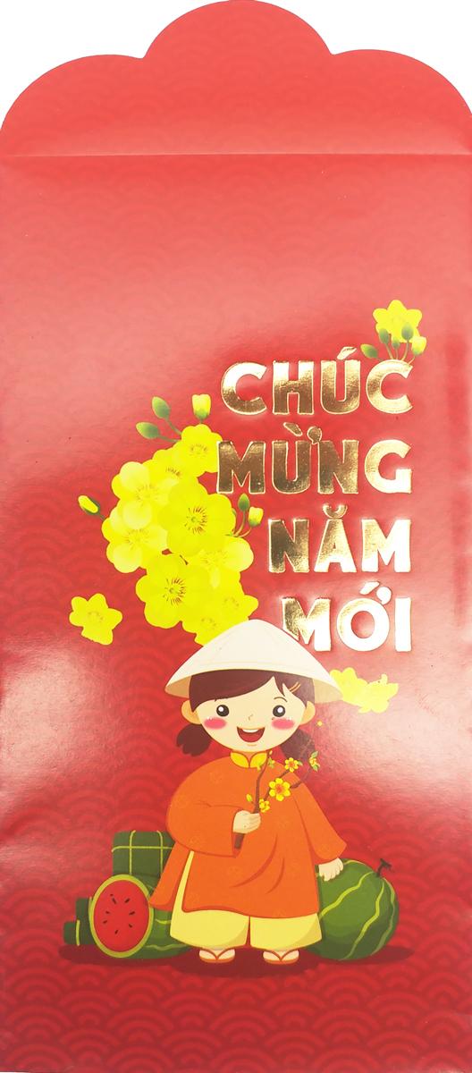 Bộ 5 Bao Lì Xì Tết - FAHASA 03 - Chúc Mừng Năm Mới