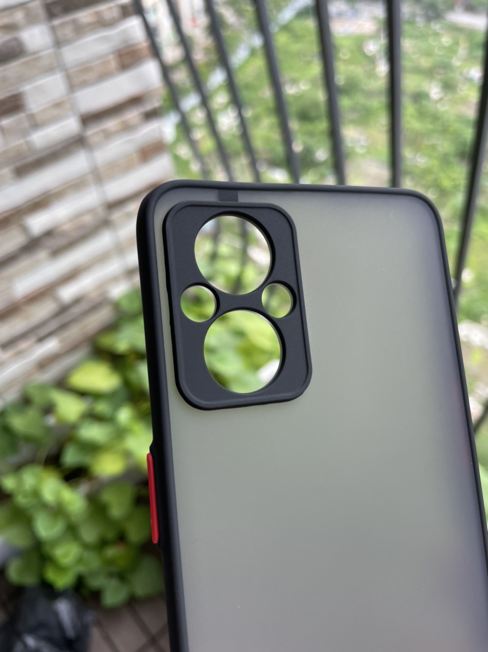 Ốp lưng cho Oppo Reno 8Z 5G nhám viền màu che camera