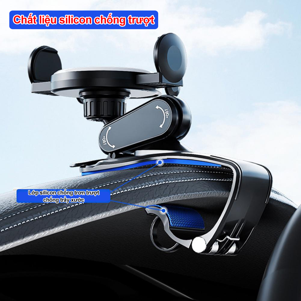 Giá đỡ điện thoại trên ô tô - Xoay 360 độ, chống rung hiệu quả