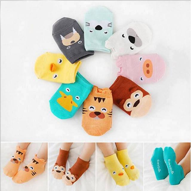 Set 5 đôi tất hoạt hình cho bé T02 size S
