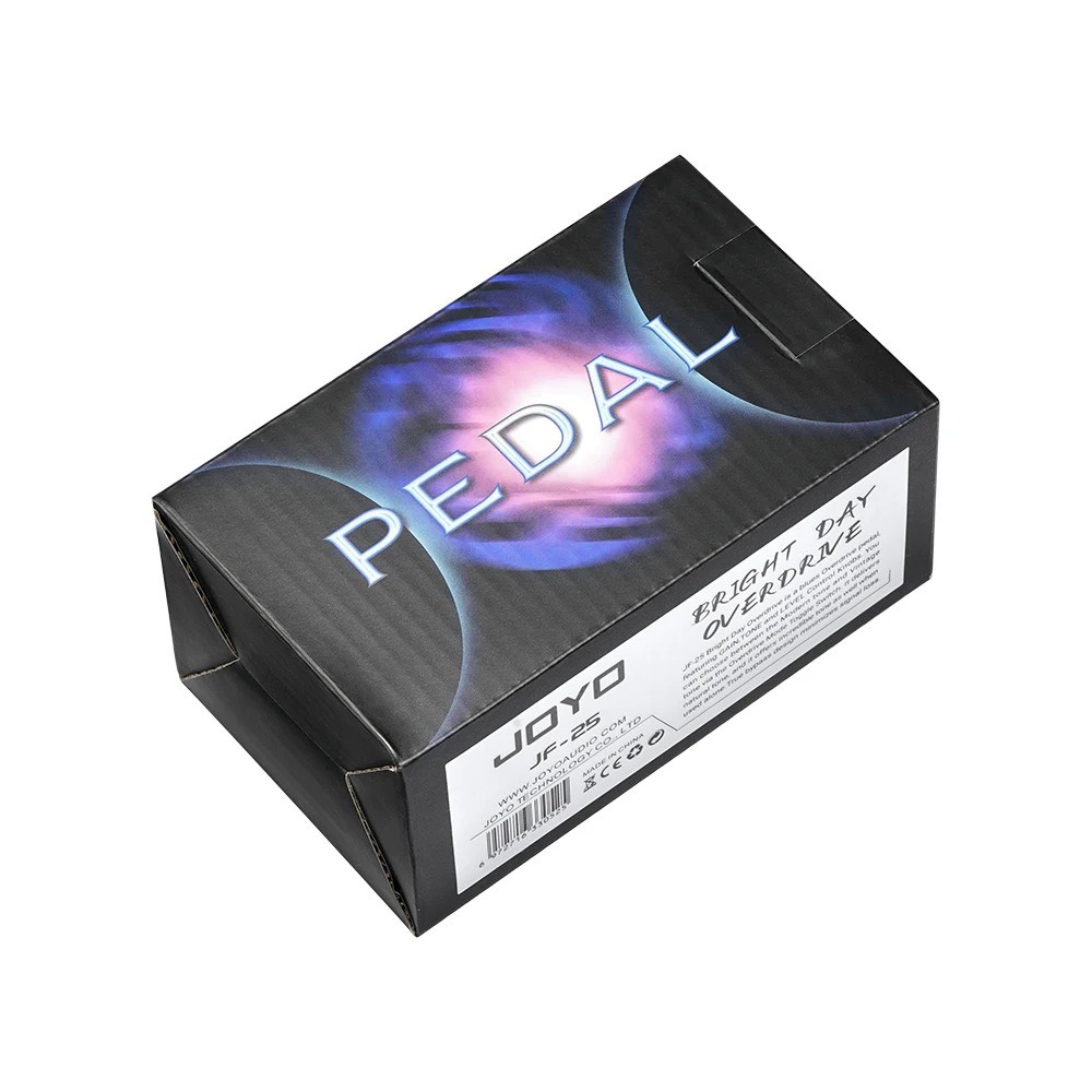 Phơ đàn, bàn đạp hiệu ứng guitar điện, pedal effect Bright day overdrive Joyo JF25- Hàng Chính Hãng