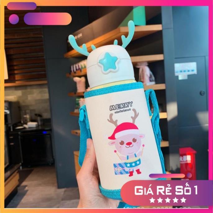 Bình giữ nhiệt cho bé 400ml bằng thép không gỉ 304 an toàn sức khỏe giữ nhiệt 10 tiếng cực đáng yêu