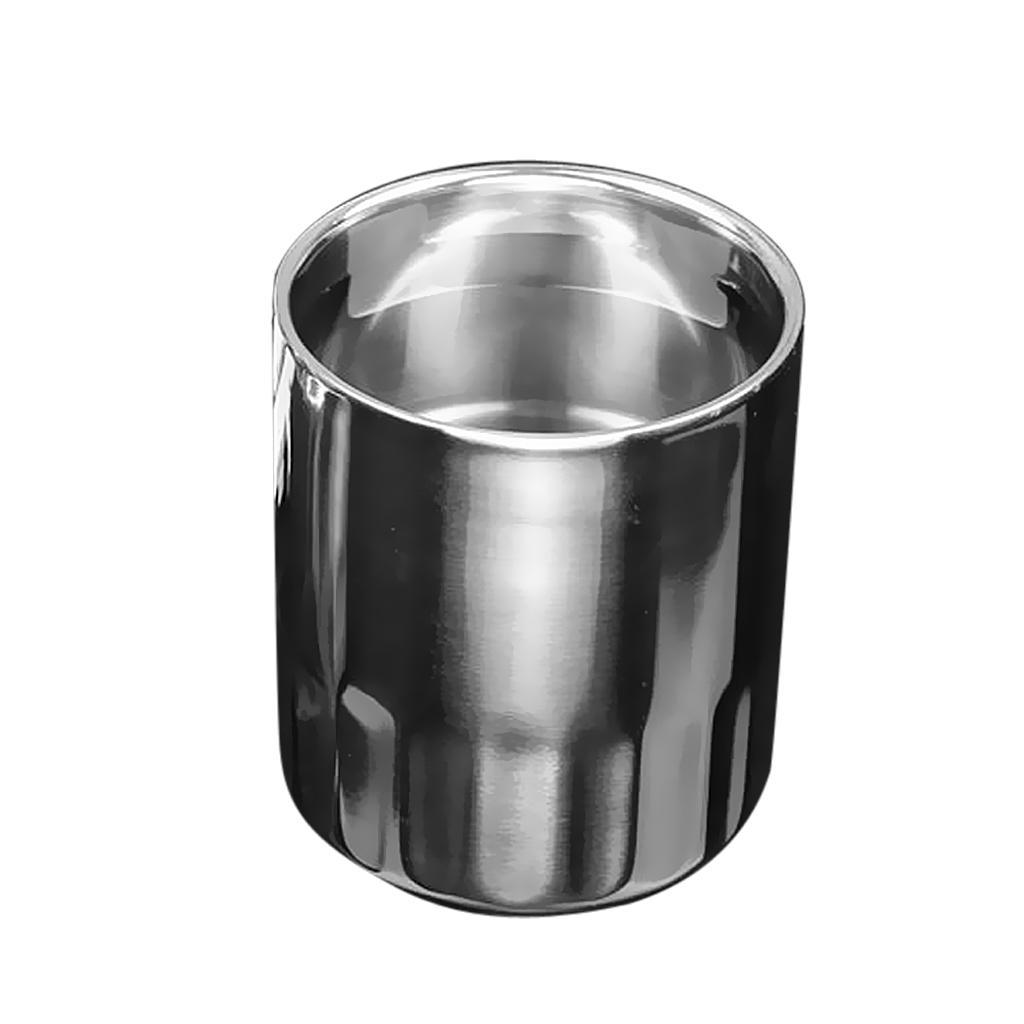 Stainless Steel Beer Cup Double Wall Milk Coffee Mug Straight 120ml+200ml