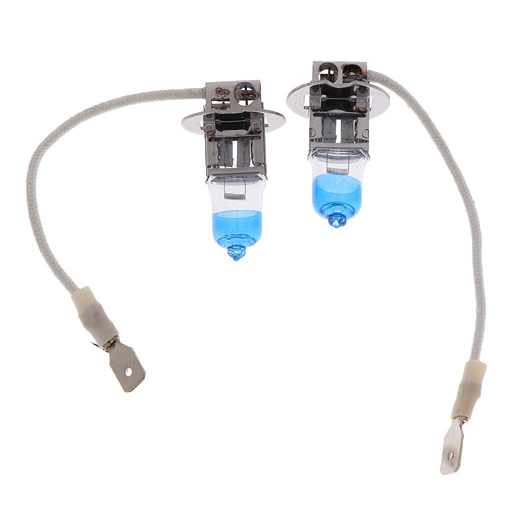 2pcs 12V 55W H3 4000K Halogen Lamp Headlight High Temperature Resistant