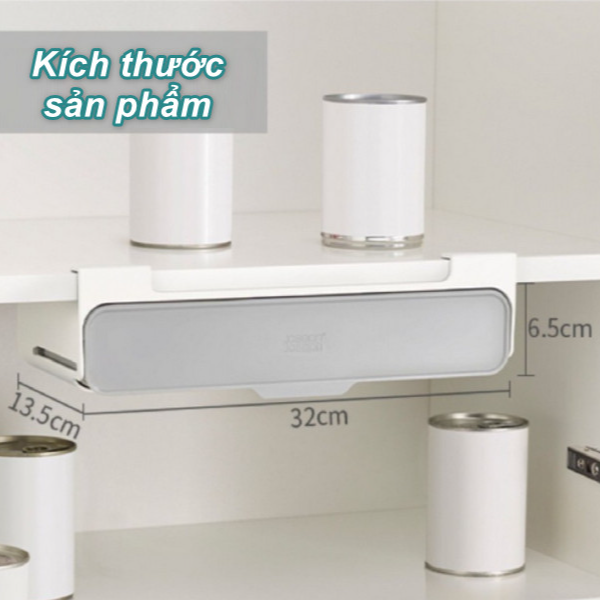 Bộ kệ đựng 6 lọ gia vị kéo trượt và gập tiện lợi