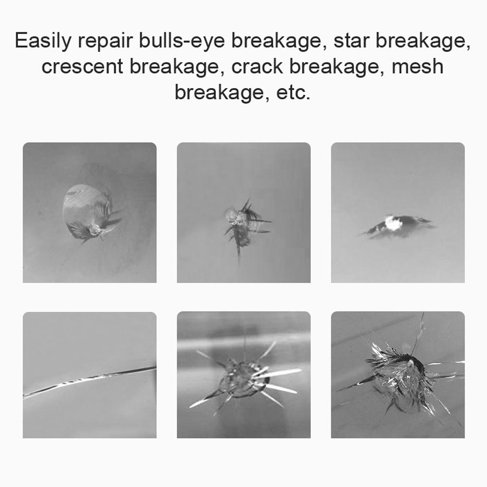 Windshield Repairing Kit Car Glass Repairing Fluid Crack Repairing Tool Air Pump Type Windscreen Quick Fix