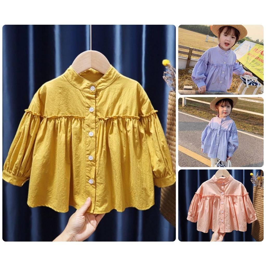 ATG22 Size 90-130 (9-27kg) Áo bé gái 100% cotton Thời trang trẻ Em hàng quảng châu