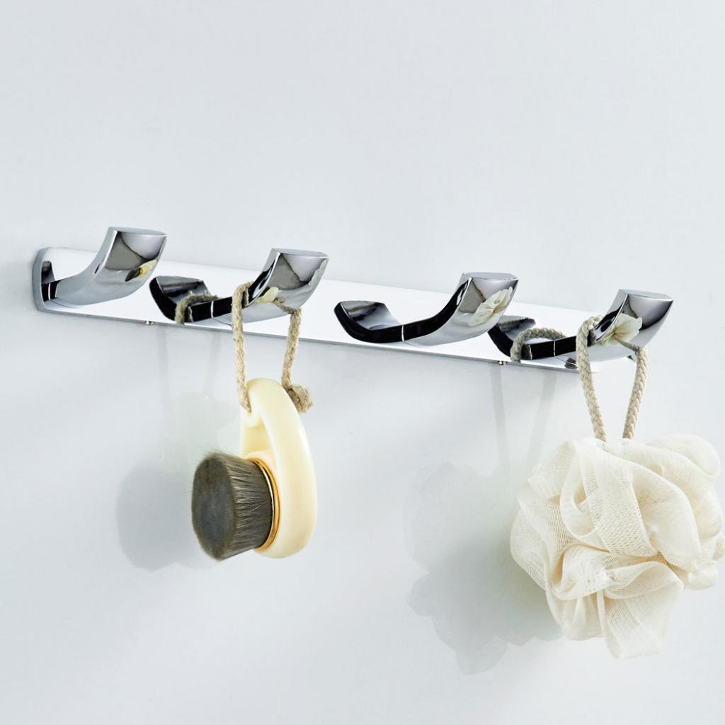 Solid Brass Robe Hook Bathroom Towel Hook Entrance Wall Hook for Coat
