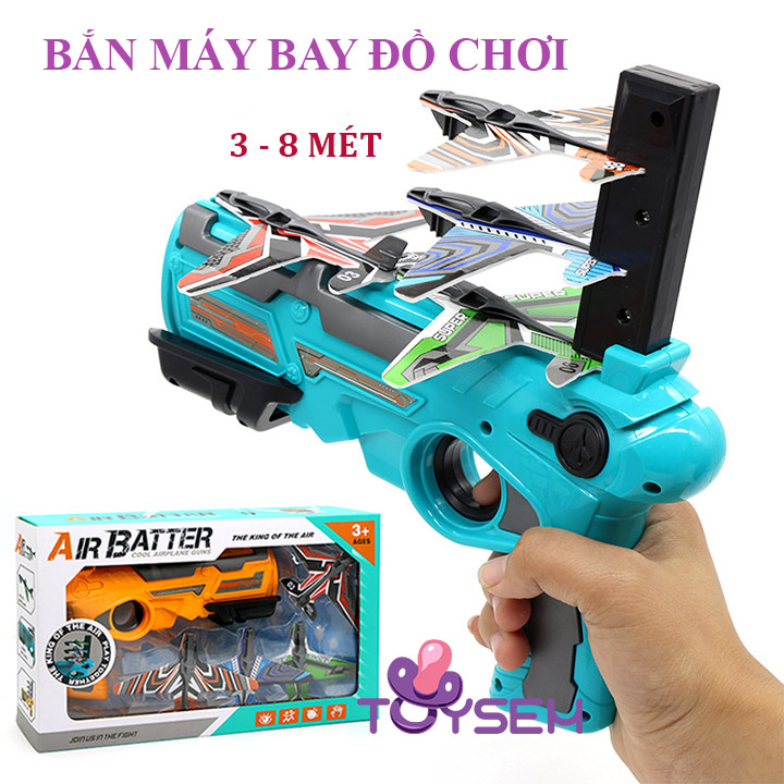 Đồ chơi bắn máy bay tàu lượn cho trẻ em từ 3 tuổi - Quà tặng sinh nhật cho bé trai, bé gái cute