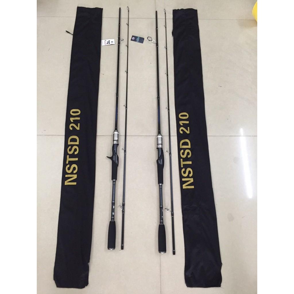 Cần câu 2 khúc NSTSD 1m8, 2m1, 2m4 máy đứng và máy ngang