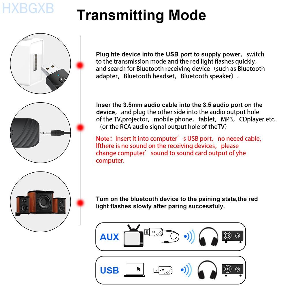 Thiết Bị Nhận Tín Hiệu Âm Thanh Bluetooth V5.0 Cho Máy Tính