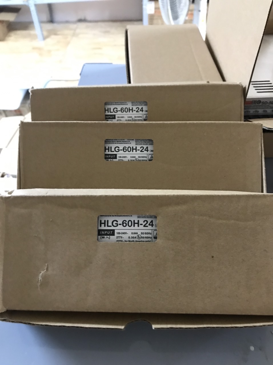 Nguồn LED Driver HLG-60H-24 Meanwell (60W 24V 2.5A), Hàng chính hãng