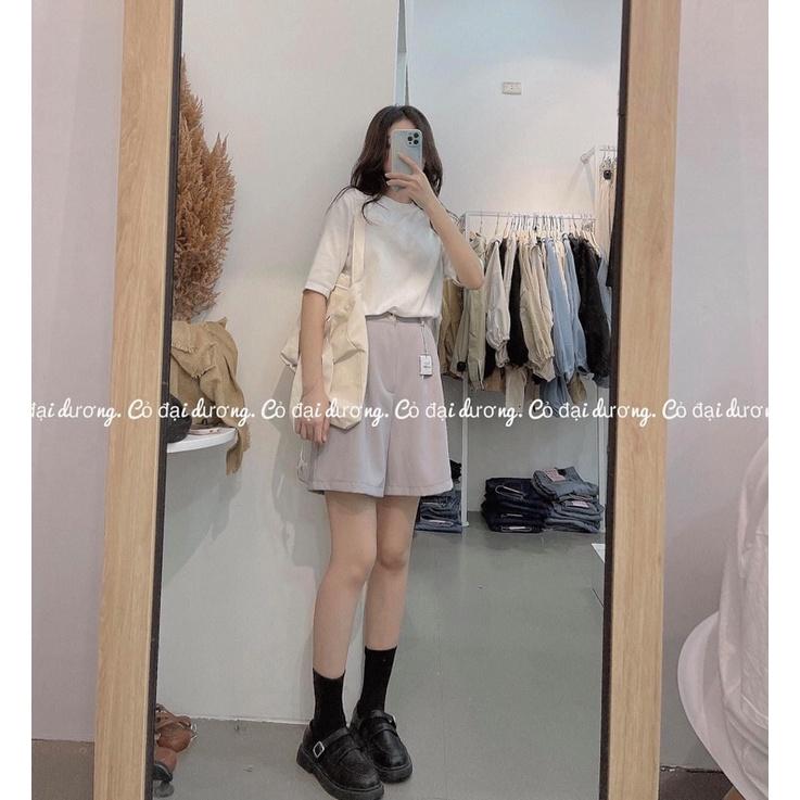 áo len trơn cổ tròn