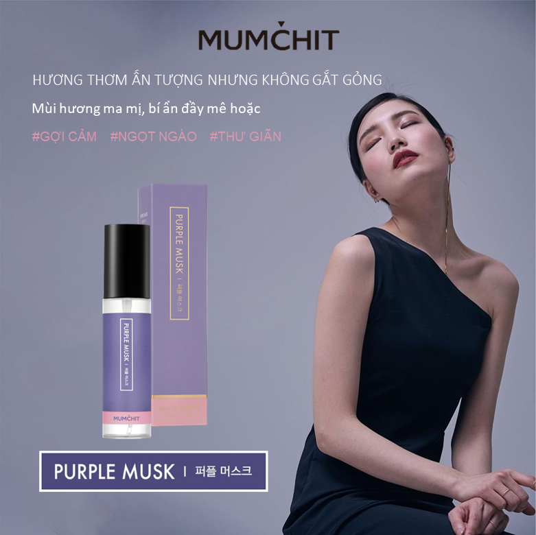 [CHÍNH HÃNG NHẬP KHẨU] Nước Xịt Thơm Quần Áo Cao Cấp MUMCHIT Fabric And Living Perfume 70ml (16 Mùi Hương)